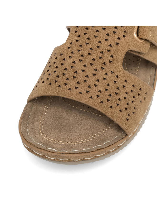 Clara Barson Pantoletten Clara Barson WYL05010-17 Beige