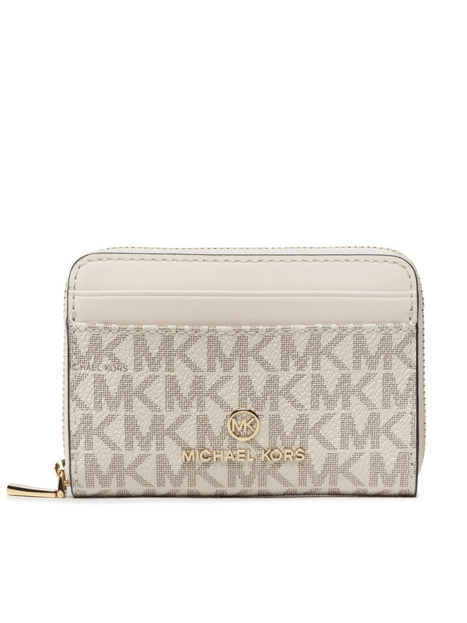 Portafoglio piccolo da donna MICHAEL Michael Kors Jet Set Charm 34H1GT9Z1B Beige escarpe