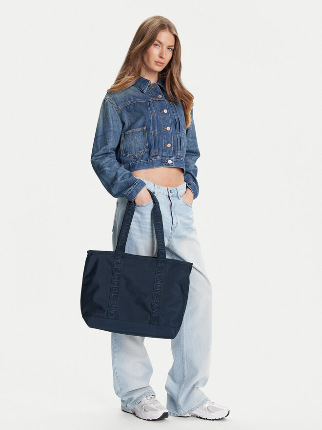Tommy Jeans Soma Tommy Jeans Tjw Daily Tote AW0AW17567 Tumši zils