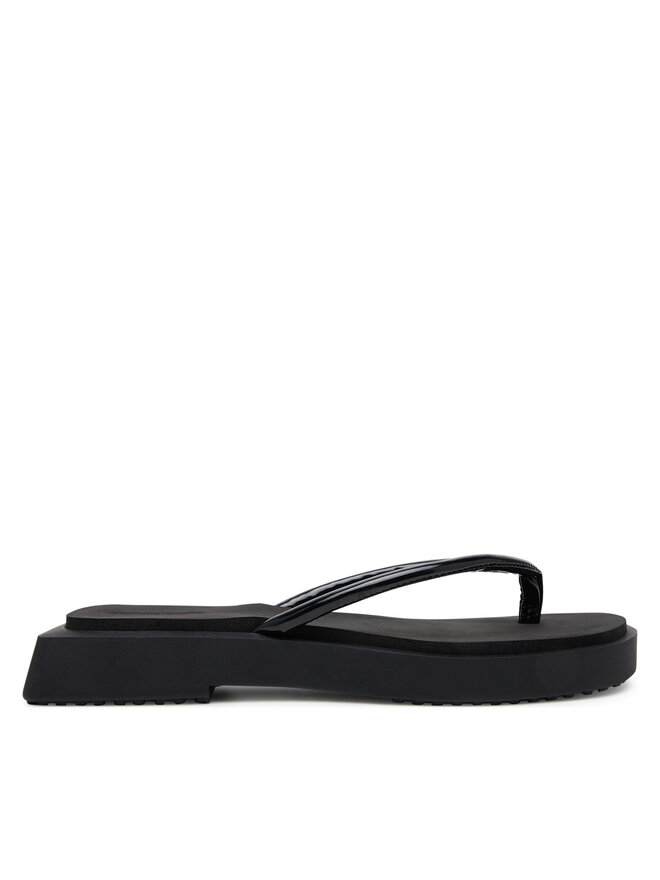 Calvin Klein Jeans Σαγιονάρες Calvin Klein Jeans Sq Low Wedge Sandal Stitch YW0YW01716 Μαύρο