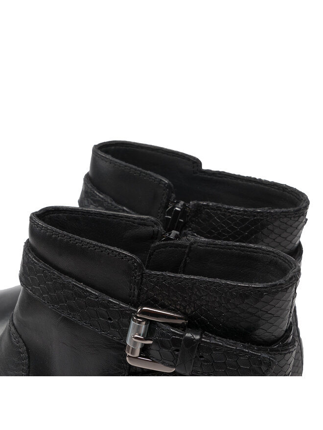 Geox Polokozačky Geox D Felicity E D26G1E 04341 C9999 Černá