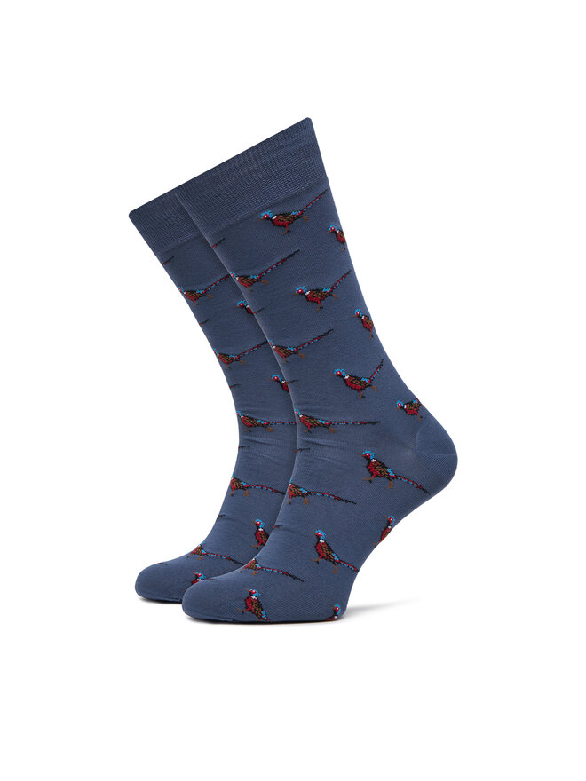 Barbour Calcetines altos para hombre Barbour Mavin Pheasant MSO0068BU74 Azul