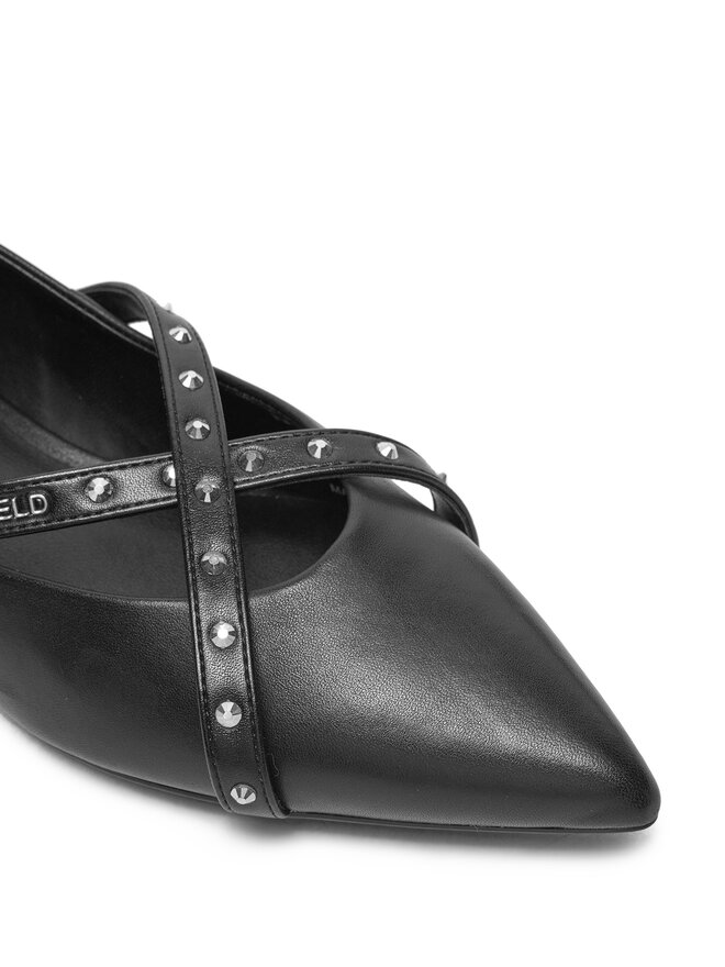 KARL LAGERFELD Балетки KARL LAGERFELD Kerrie KL40155 Чорний