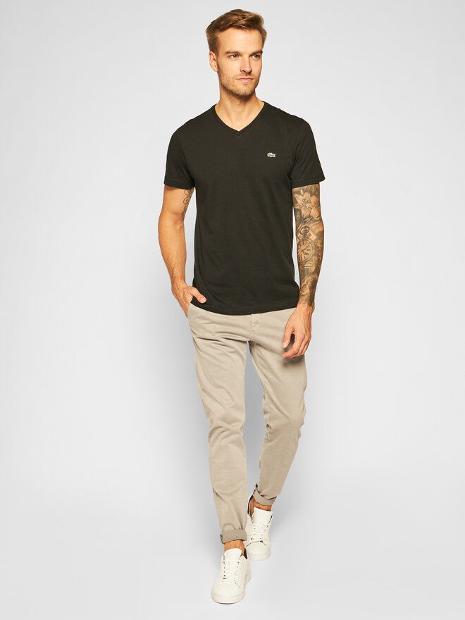 Lacoste Lacoste Marškinėliai TH2036 Juoda Regular Fit