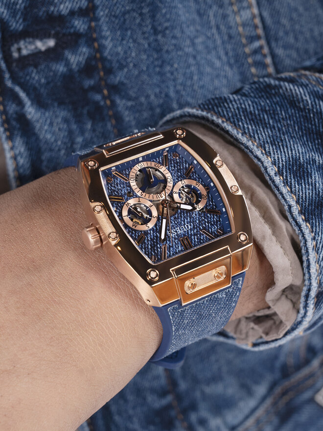 Guess Zegarek Guess GW0786G2 Niebieski