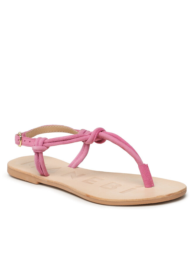Manebi Sandale Manebi Suede Leather Sandals V 1.8 Y0 Ružičasta
