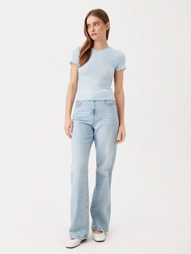 Noisy May Noisy May T-Shirt Berry 27015446 Himmelblau Slim Fit