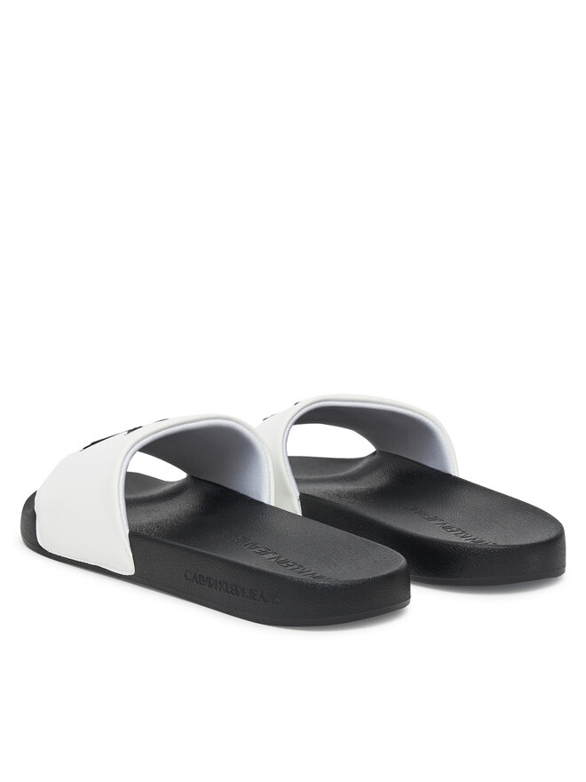 Calvin Klein Jeans Шльопанці Calvin Klein Jeans Slide Jelly Mono Pu YM0YM01281 Білий