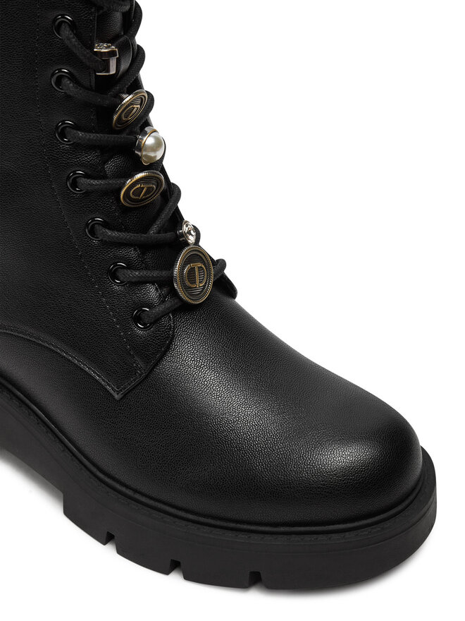 TWINSET Schnürstiefeletten TWINSET 242TCP054 Schwarz
