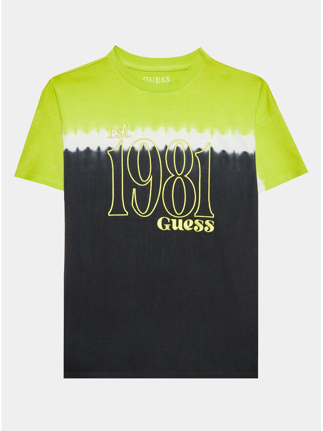 Guess Guess T-shirt L3YI18 K8HM3 Verde Regular Fit