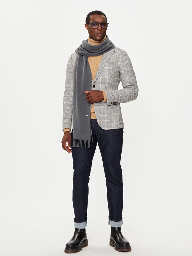 Tommy Hilfiger Зимен шал Tommy Hilfiger AM0AM12841 Сив