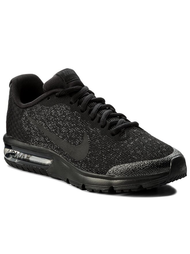Womens nike air max sequent 2 black top