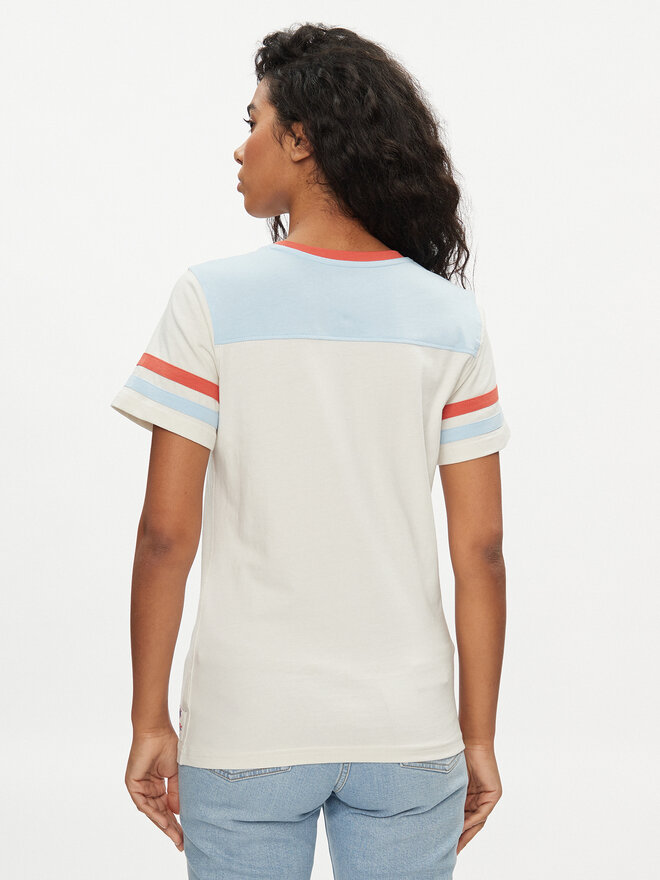 Wrangler Wrangler Camiseta Yoke 112350188 Écru Slim Fit