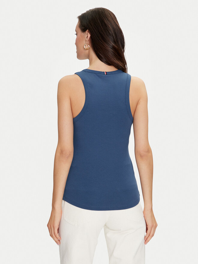 Tommy Hilfiger Tommy Hilfiger Top WW0WW38635 Blau Slim Fit