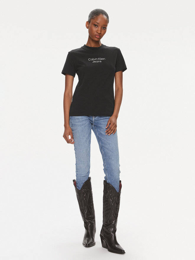 Calvin Klein Jeans Calvin Klein Jeans Camiseta Institutional J20J223222 Negro Regular Fit