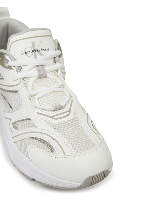 Calvin Klein Jeans Sneakersy Calvin Klein Jeans Retro Tennis Mesh Ml YW0YW01807 Biały