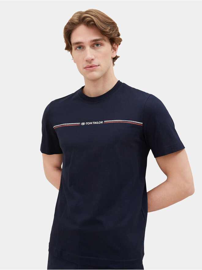 Tom Tailor Tom Tailor Marškinėliai 1037803 Tamsiai mėlyna Regular Fit
