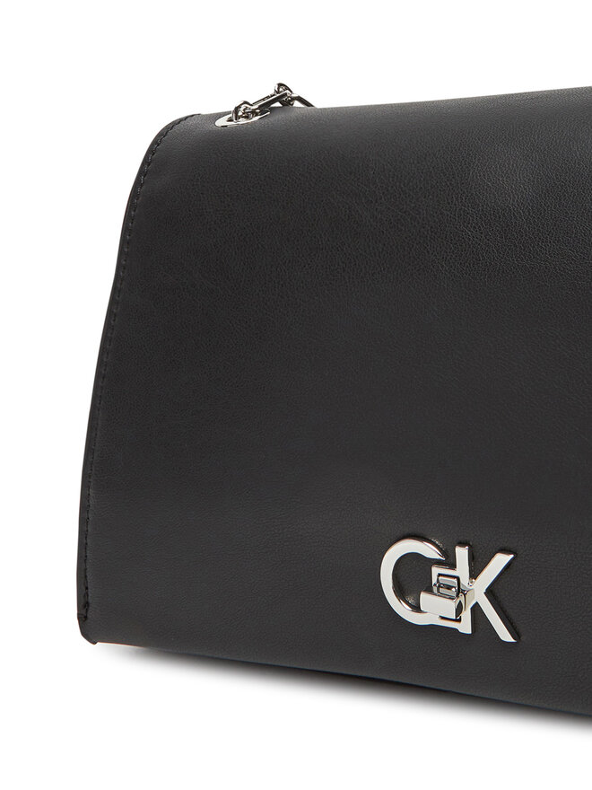 Calvin Klein Bolso Calvin Klein Re-Lock Medium Chain LV04F3104G Negro