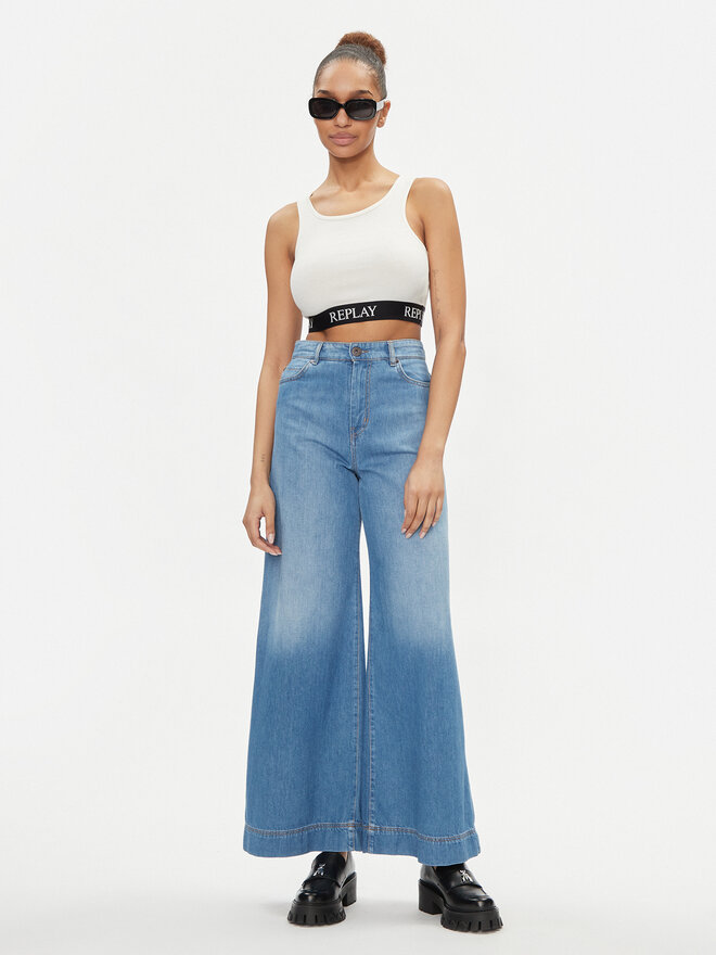 REPLAY Replay Marškinėliai W3782C.000.23687P Écru Slim Fit