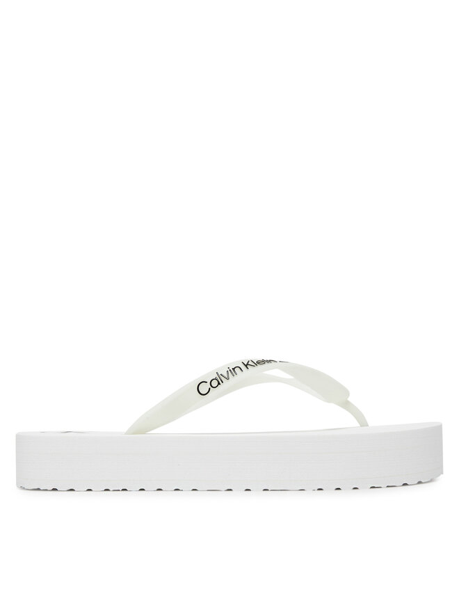 Calvin Klein Jeans Žabky Calvin Klein Jeans Beach Sandal Flatform Tpu YW0YW01830 Biela