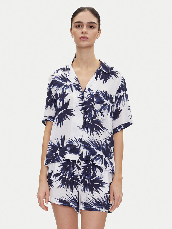 DKNY DKNY Pijama YI90052 Azul marino Regular Fit