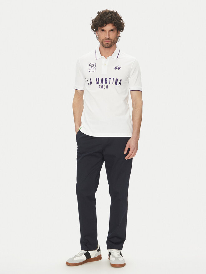 La Martina La Martina Poloshirt Yeshayahu MAP320 PK001 Weiß Regular Fit