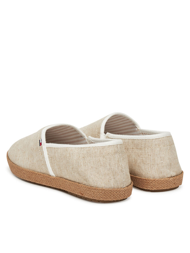 Tommy Hilfiger Еспадрильї Tommy Hilfiger Hilfiger Chambray Espadrille FM0FM05391 Écru