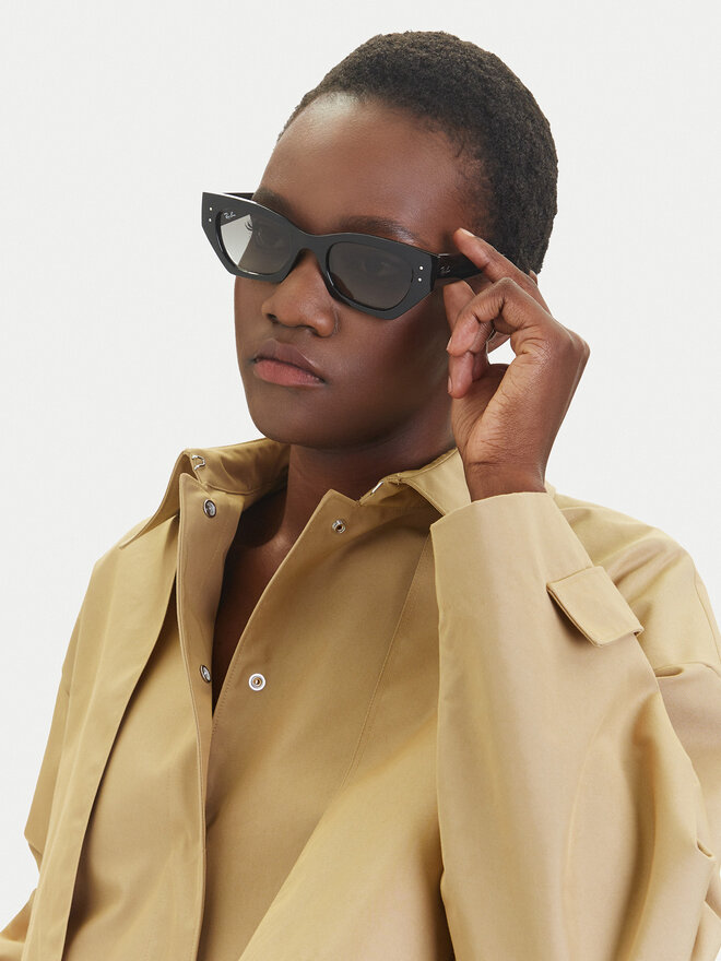 Ray-Ban Sluneční brýle Ray-Ban ZENA BIO-BASED 0RB4430 667711 Černá