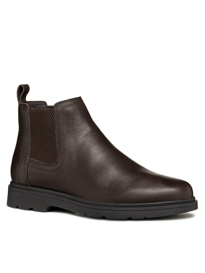 Geox Členková obuv s elastickým prvkom Geox U Spherica Ec1 U36D1C 00046 C6010 Hnedá