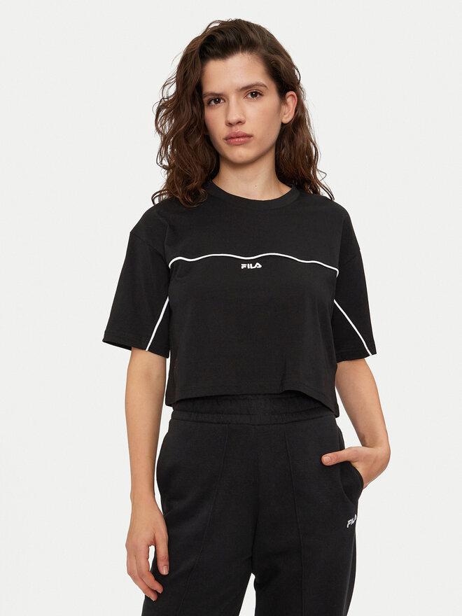 Fila Fila Camiseta Loobu FAW0908 Negro Regular Fit