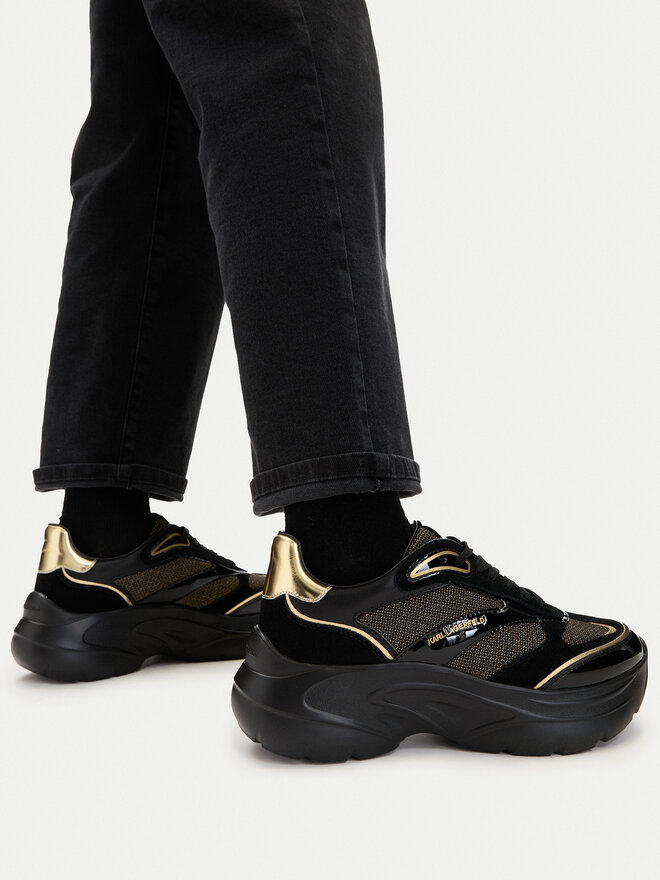 KARL LAGERFELD Sneakers KARL LAGERFELD Kontour Wedge KL68016 Schwarz