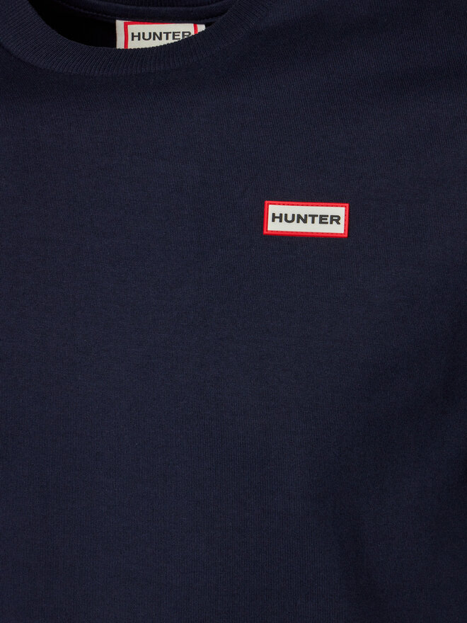 Hunter Hunter Majica HARU0006242 Mornarsko modra Regular Fit