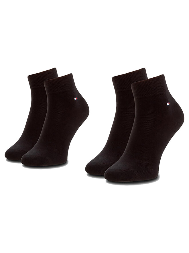 Tommy Hilfiger Set di 2 paia di calzini corti da uomo Tommy Hilfiger 342025001 Nero