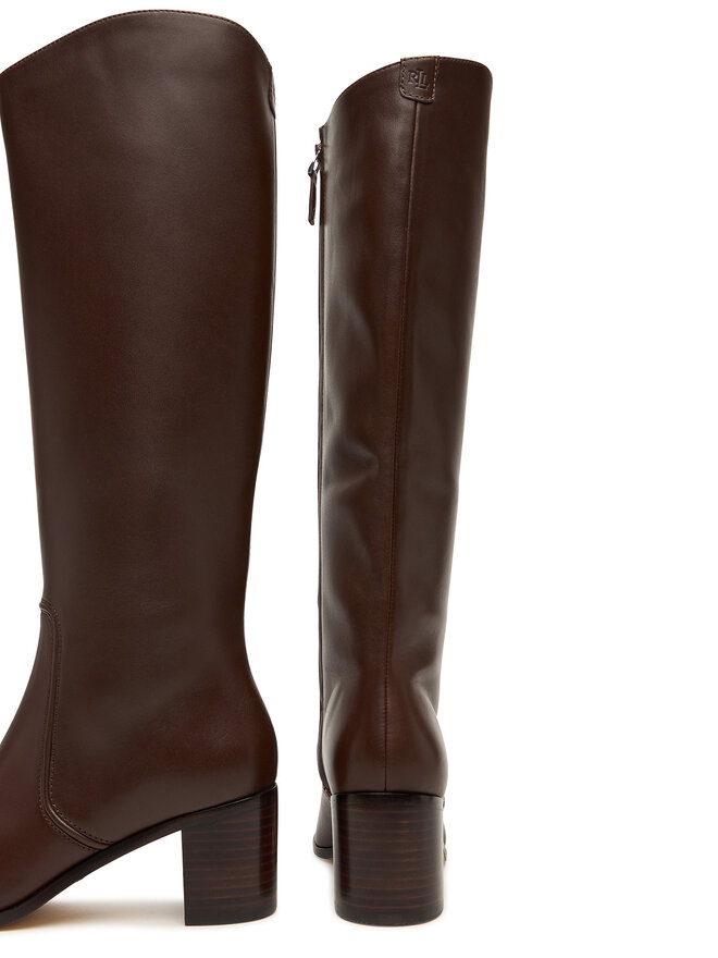 LAUREN RALPH LAUREN Kozaki LAUREN RALPH LAUREN Charly 802974388002 Brązowy