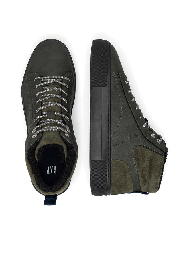 Gap Sneakersy Gap PORTLAND CUP MID M GP505011AM-OV00 Zielony