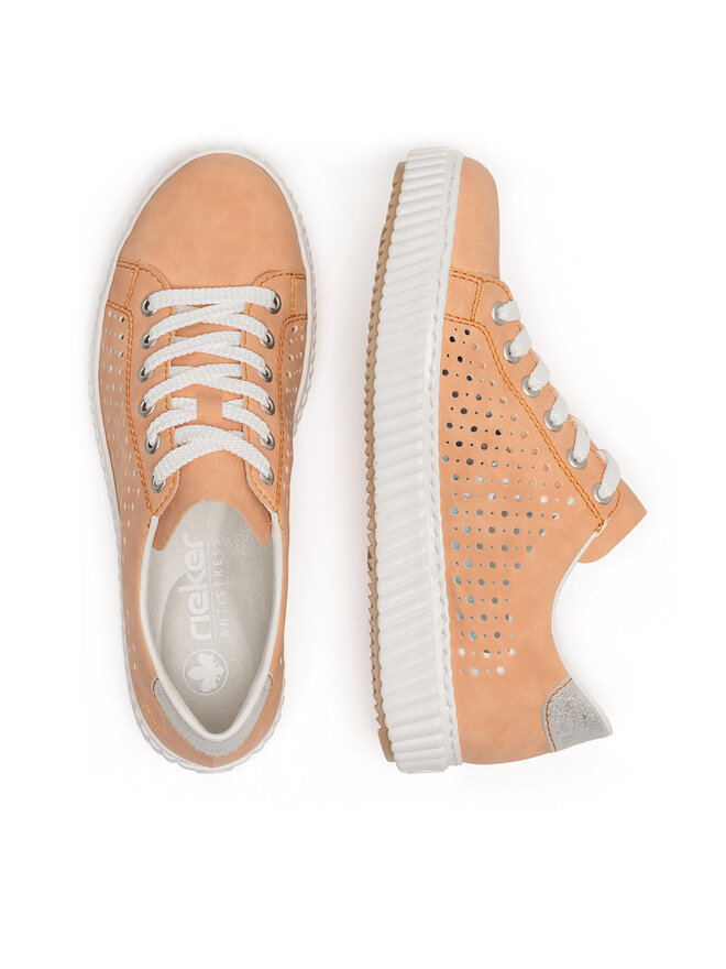 Rieker Sneakersy Rieker M3901-38 Oranžová