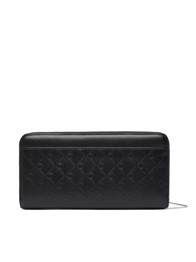 Calvin Klein Pénztárca Calvin Klein Emblem Aop Embossed Long Wallet LV04F1097G Fekete