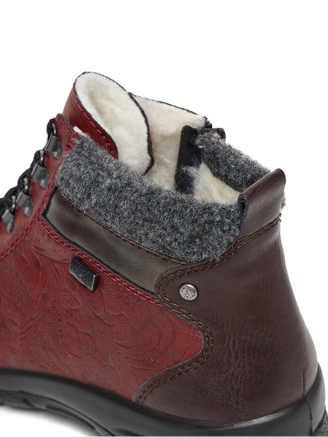 Rieker Botine Rieker CEO-L7144-35 Vișiniu