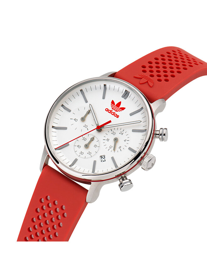 Uhr adidas Originals Code One Chrono Watch AOSY23019 Silberfarben eschuhe