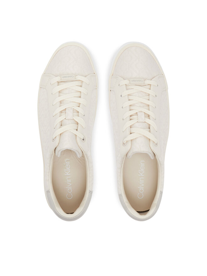 Calvin Klein Сникърси Calvin Klein Vulc Lace Up - Jacq HW0HW02412 Екрю