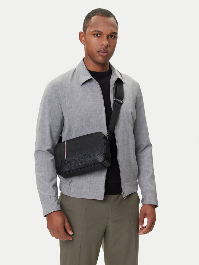 Tommy Hilfiger Τσαντάκι Tommy Hilfiger Th Central Ew Reporter AM0AM13635 Μαύρο