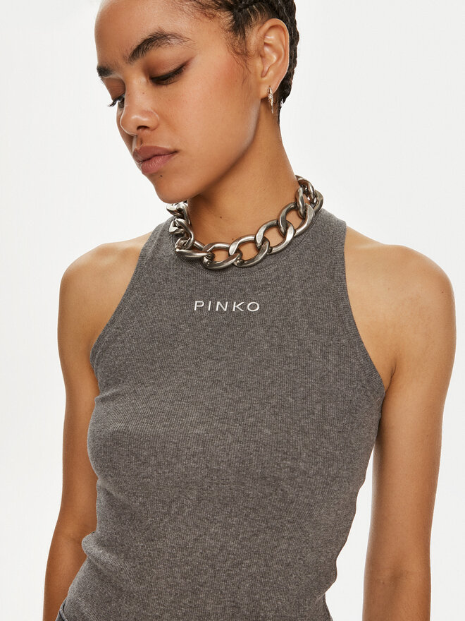 PINKO Pinko Топ Distinto 100822 A22X Сірий Regular Fit