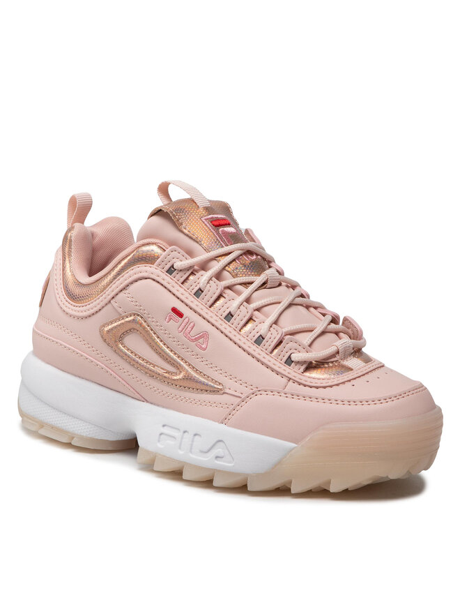 Fila disruptor rosa e bianche top