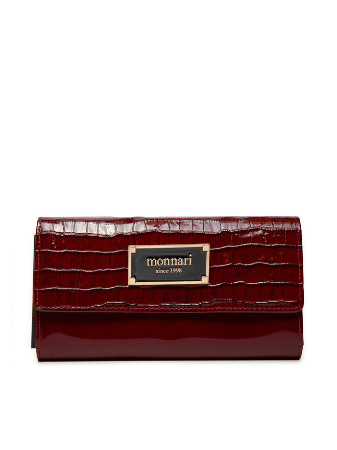 Monnari Cartera grande para mujer Monnari PUR0120-M05 Guinda/burdeos