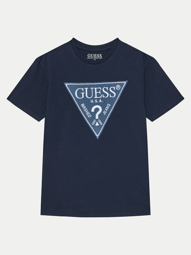 Guess Guess Póló L5RI14 K8HM4 Sötétkék Regular Fit