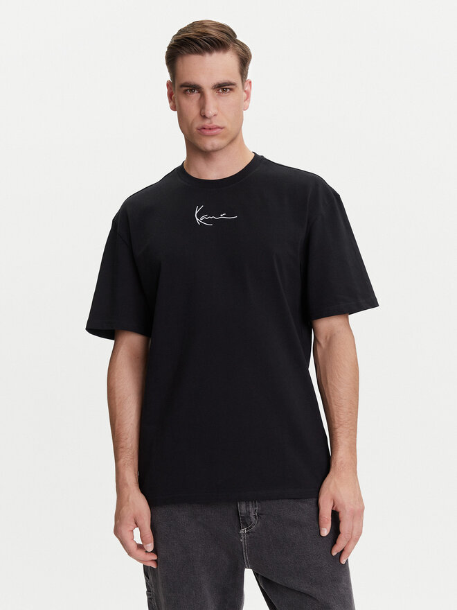 Karl Kani Karl Kani Marškinėliai Small Signature Essential PD00008141 Juoda Relaxed Fit