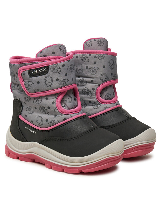 Geox Μπότες Χιονιού Geox B Flanfil Girl B Abx B263WG 0BCMN C9235 S Μαύρο