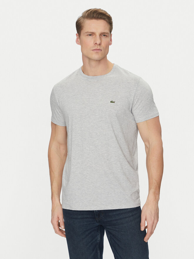 Lacoste Lacoste Marškinėliai TH6709 Pilka Regular Fit