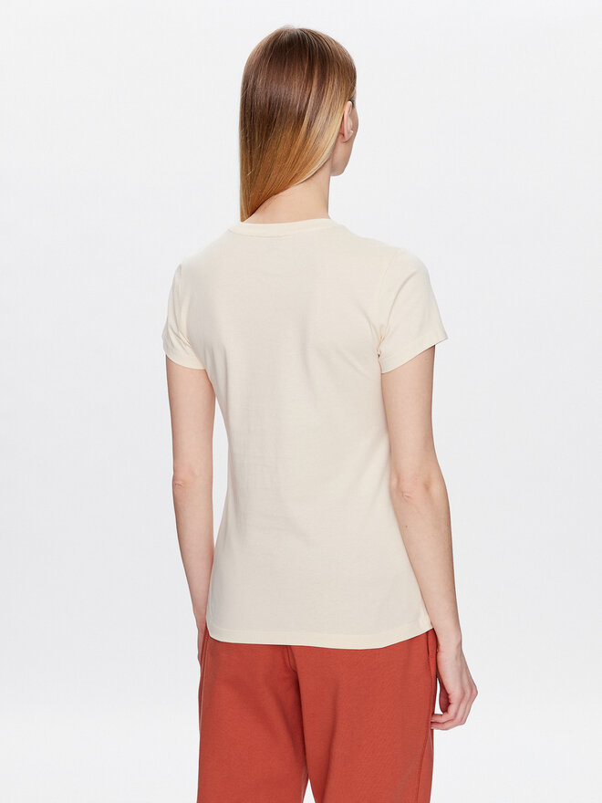 New Balance New Balance T-Shirt Essentials Stacked Logo WT31546 Beige Athletic Fit