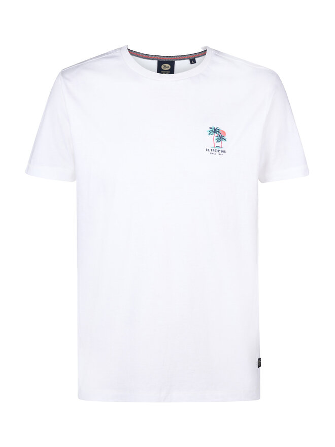 Petrol Industries Petrol Industries Camiseta M-1050-TSR644 Blanco Regular Fit